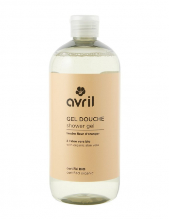 Sampon - Gel de duș bio cu flori de portocale, 500ml - Avril