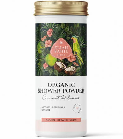 Frumusete Zero Waste - Gel de dus pudra cu cocos si hibiscus bio 90g Eliah Sahil                                           