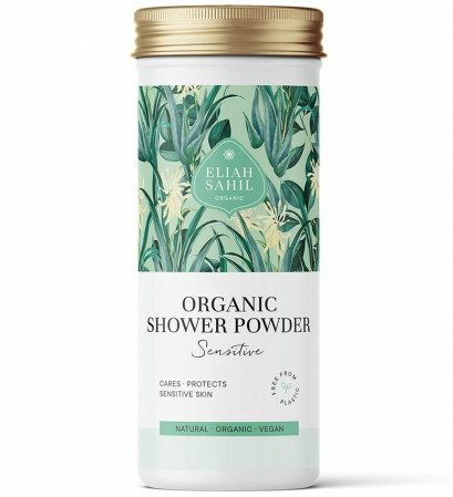 Cosmetice Zero Waste - Gel de dus pudra Sensitive bio 90g Eliah Sahil                                                      