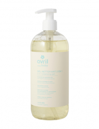Sampon - Gel de duș și șampon bebeluși, 500ml- Avril