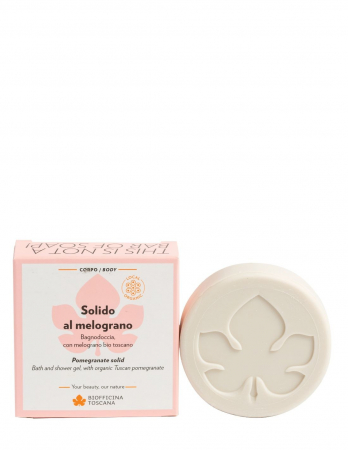 Sampon - Gel de duș și sampon solid cu rodie, 80gr – Biofficina
