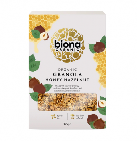 Granola - Granola cu miere și alune de pădure BIO, 375g