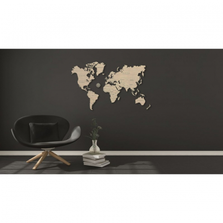 Harta lumii puzzle 3D de perete (XL) [5]