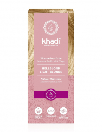 Vopsea de par - Henna Blond Deschis Vopsea de Par Khadi