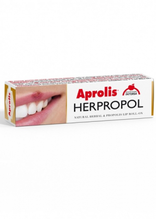 Remedii Naturale - Herpropol balsam de buze Roll-on cu plante si propolis, 5ml Aprolis