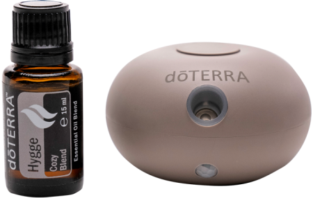 Remedii Naturale - Hygge (15 ml) și Difuzor dōTERRA Bubble (gri-bej)