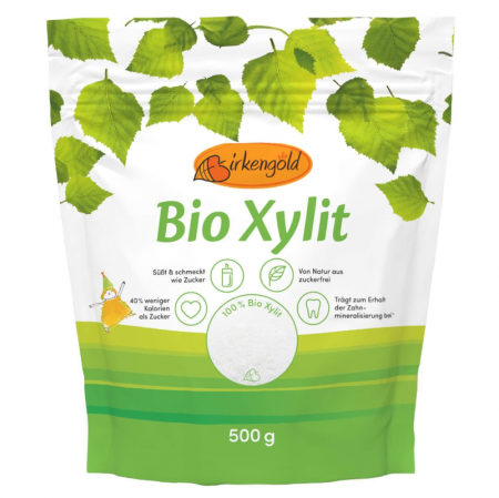 Zahăr și înlocuitori - Îndulcitor 100% Xylitol BIO, 500 g