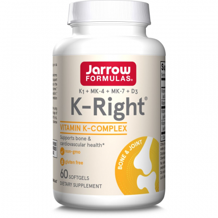 Vitamine si minerale - K-Right, (vitaminele MK-7, MK-4,  K1, D3) - 60 capsule moi