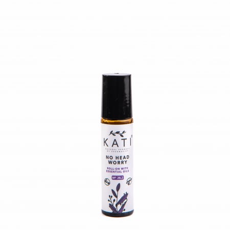 Roll-on cu Uleiuri esentiale - No Head Worry, Aromaterapie pentru zonele de puls pentru durere de cap X 10 ml