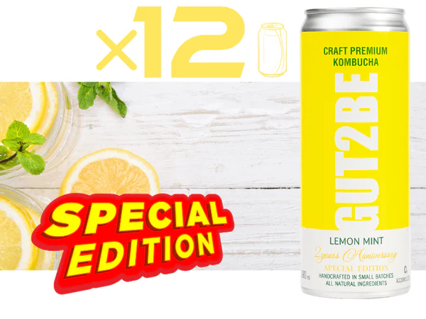 Kombucha - Kombucha Lămâie și Mentă - Set de 12x330ml