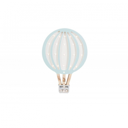 Lampa din lemn si LED cu dimmer, temporizator Balon cu aer cald, Blue Sky [4]