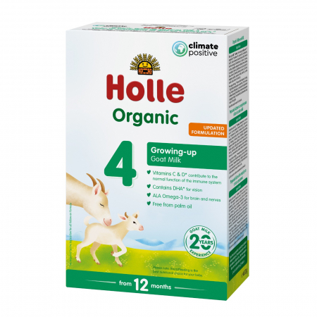 Hrana pentru bebelusi - Lapte praf organic de capra formula 4 imbunatatita, de la 12 luni 400g