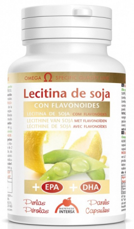 Remedii Naturale - Lecitina de soia cu flavonoide + EPA + DHA, 144g Dieteticos Intersa