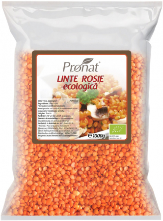 Seminte & boabe - Linte rosie Bio, 1000g