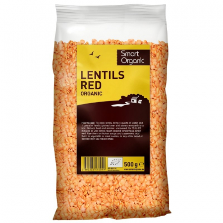 Seminte & boabe - Linte rosie eco 500g Smart Organic