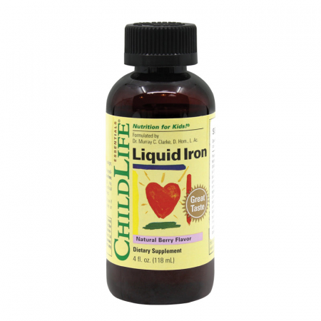 Copii & Mamici - Liquid Iron, Natural Berry Childlife Essentials - 118 ml