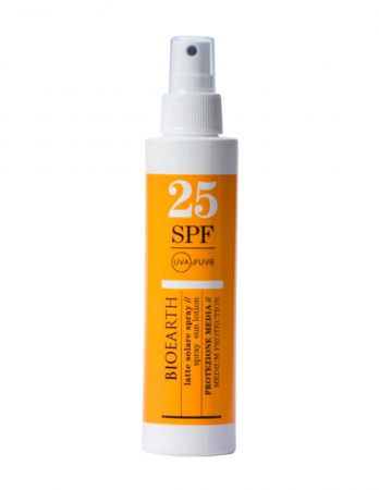 Protectie solara - Lotiune solara spray pentru corp SPF25 cu ganoderma, 150ml - Bioearth