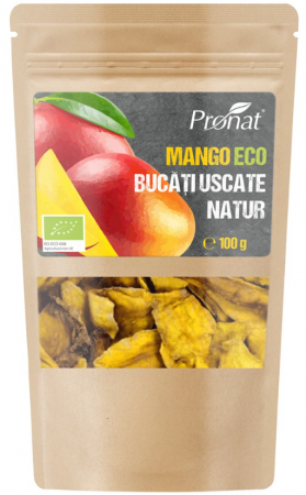 Fructe uscate - Mango BIO - fără zahăr, 100gr