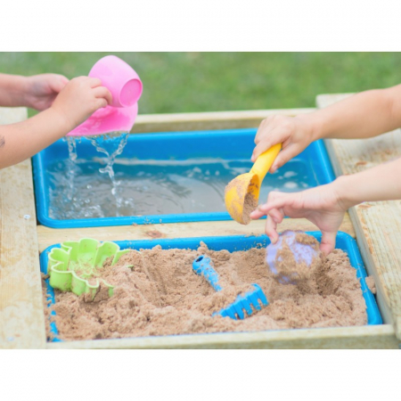 Jucarii educative - Masa de picnic senzoriala cu bancute si loc pentru nisip si apa (T3)