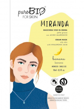 Masca de ten - Masca crema ten gras MIRANDA banane, 10ml - PuroBio