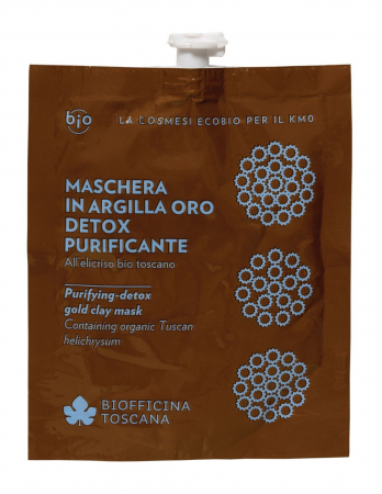 Masca de ten - Masca de argila galbena DETOX, 30ml - Biofficina