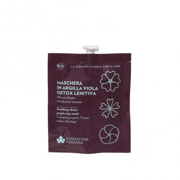 Ingrijire ten - Masca de argila violet DETOX, 30ml - Biofficina