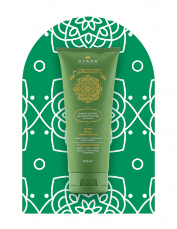 Mască de păr crema fortifiantă cu methi și acid hialuronic, 200ml – Hyalurvedic Gyada [2]