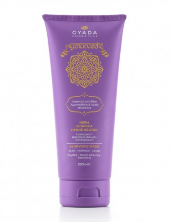 Tratamente Par - Mască de păr cremă purificatoare cu neem și acid hialuronic, 200ml – Hyalurvedic Gyada
