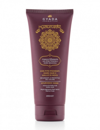 Tratamente Par - Mască de păr revitalizare culoare păr șaten, 200ml – Hyalurvedic Gyada