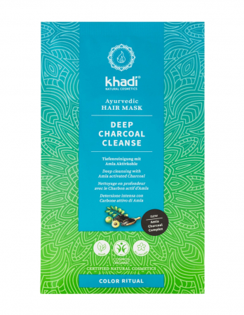 Tratamente Par - Masca inlaturare silicon Deep Charcoal - Khadi