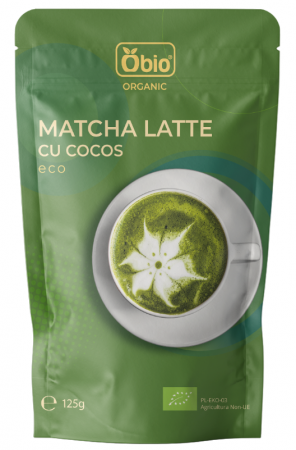 Alimente - Matcha latte cu cocos BIO, 125g