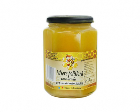 Alimente - Bio miere cruda nefiltrata poliflora 1000g