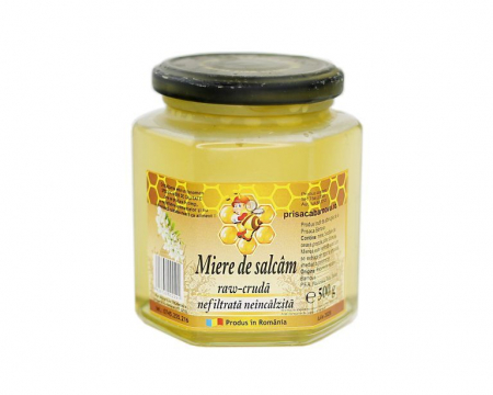 Alimente - Bio miere cruda nefiltrata salcam 500g