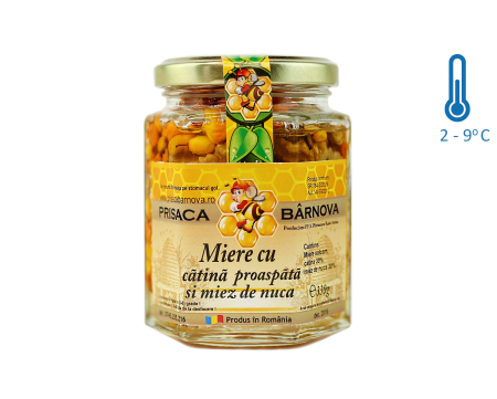 Alimente - Miere cu cătină proaspătă și nucă, 330g