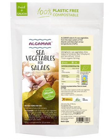 Alge marine - MIX DE ALGE MARINE PENTRU SALATA ECO 50G Algamar