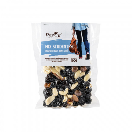 Mix studentesc - amestec de fructe uscate si nuci 100g [0]
