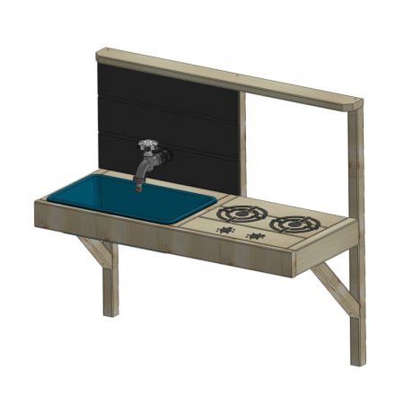 Casute de gradina - Modul bucatarie pentru casute de gradina, Wendi Toys