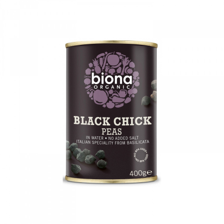 Alimente - Naut negru BIO la conserva 400g Biona