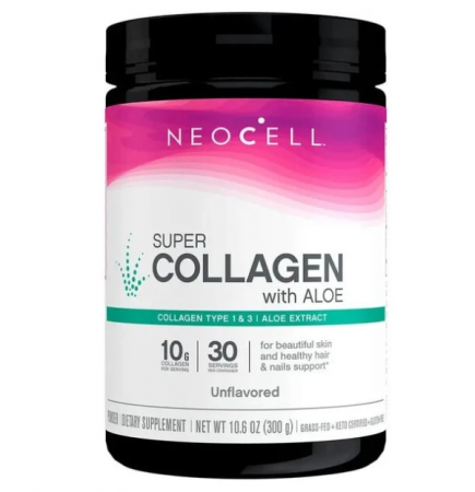 Colagen - Neocell Super Collagen cu Aloe, 300 g