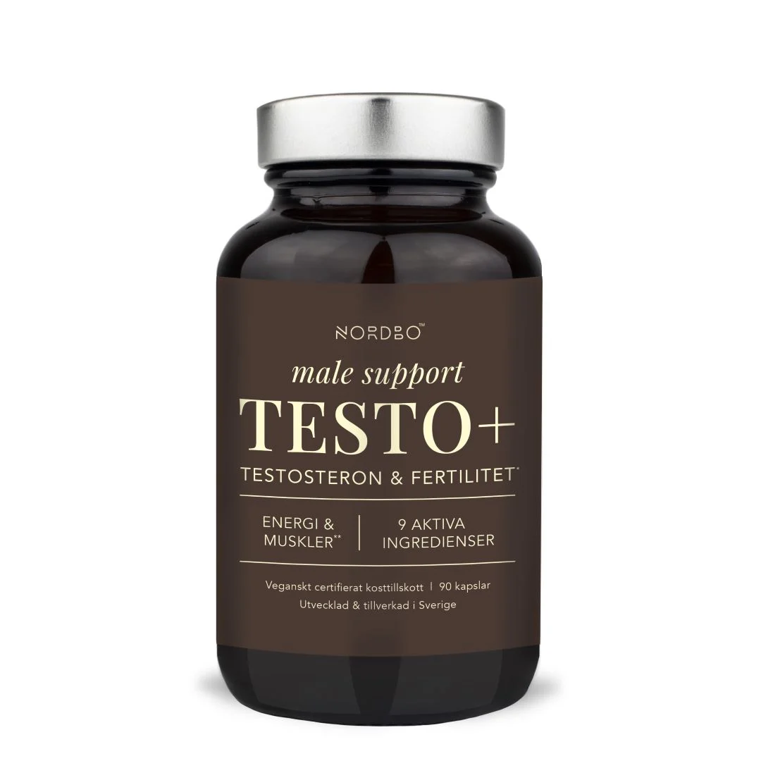 Sanatate sexuala - Nordbo Testo+ 90 capsule, complex pentru sustinerea nivelului de testosteron, energie si fertilitate, 90 capsule