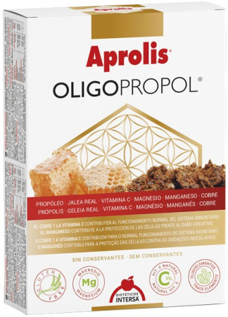 Remedii Naturale - Oligopropol Propolis, laptisor de matca si vitamine, 20 fiole a 10ml, 200ml Aprolis