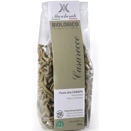 Paste fainoase - Paste casarecce cu canepa bio fara gluten 250g Marchesato
