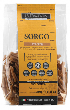 Alimente - Paste cu faina de sorg bio fara gluten, 250g Nutracentis                                            