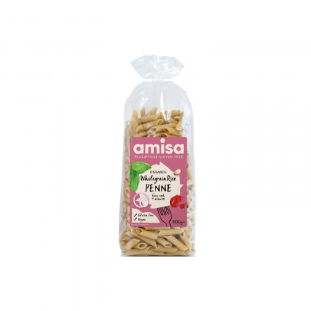 Alimente de baza - Penne din orez integral BIO, FARA GLUTEN 500g