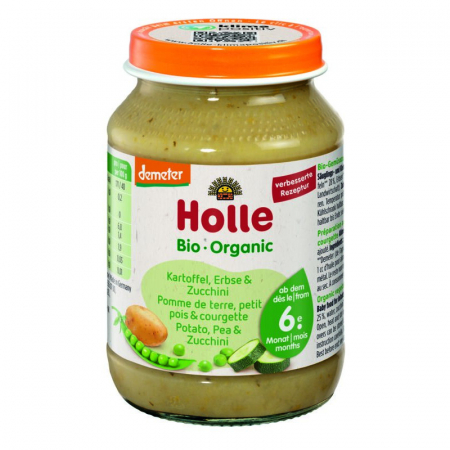 Hrana pentru bebelusi - Piure BIO de cartofi, mazare si zucchini 190g