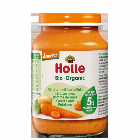 Hrana pentru bebelusi - Piure BIO de morcovi si cartofi 190g