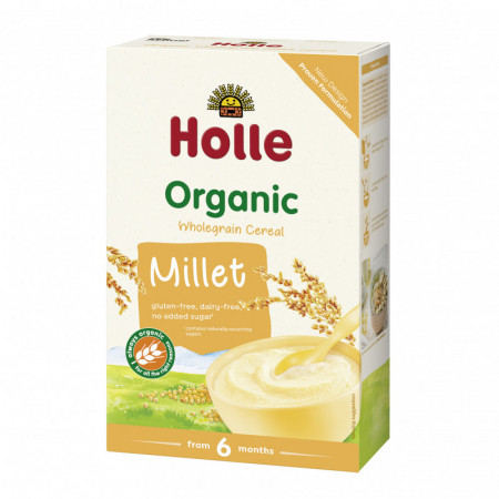 Hrana pentru bebelusi - Piure BIO din Cereale, lapte si mei 250g