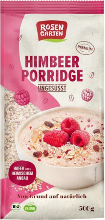 Mic dejun - Porridge bio din ovaz cu zmeura, 500 g Rosengarten
