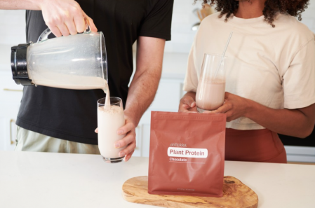 Pudră de proteine din plante cu ciocolată, 512 g [2]