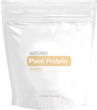 Proteine vegetale - Pudră de proteine din plante cu vanilie, 512 g